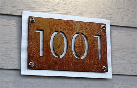 metal address signs for house|custom metal house number signs.